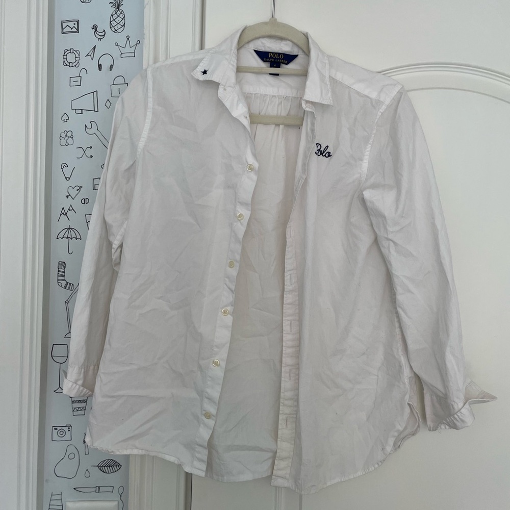 kids polo ralph lauren top with cute embroidery details